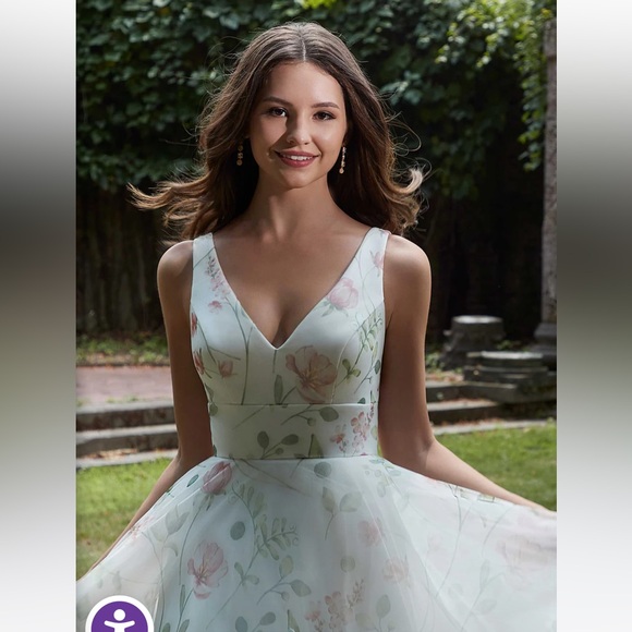 Morilee Blu “Pansy” 4166 IVORY - Picture 2 of 6